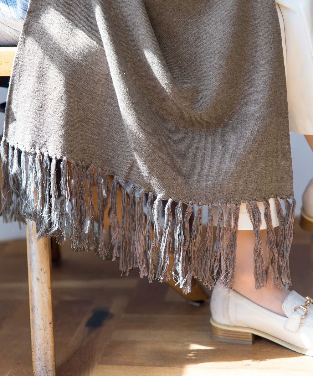 Tiaclasse 【洗える】ストール風カーディガン 