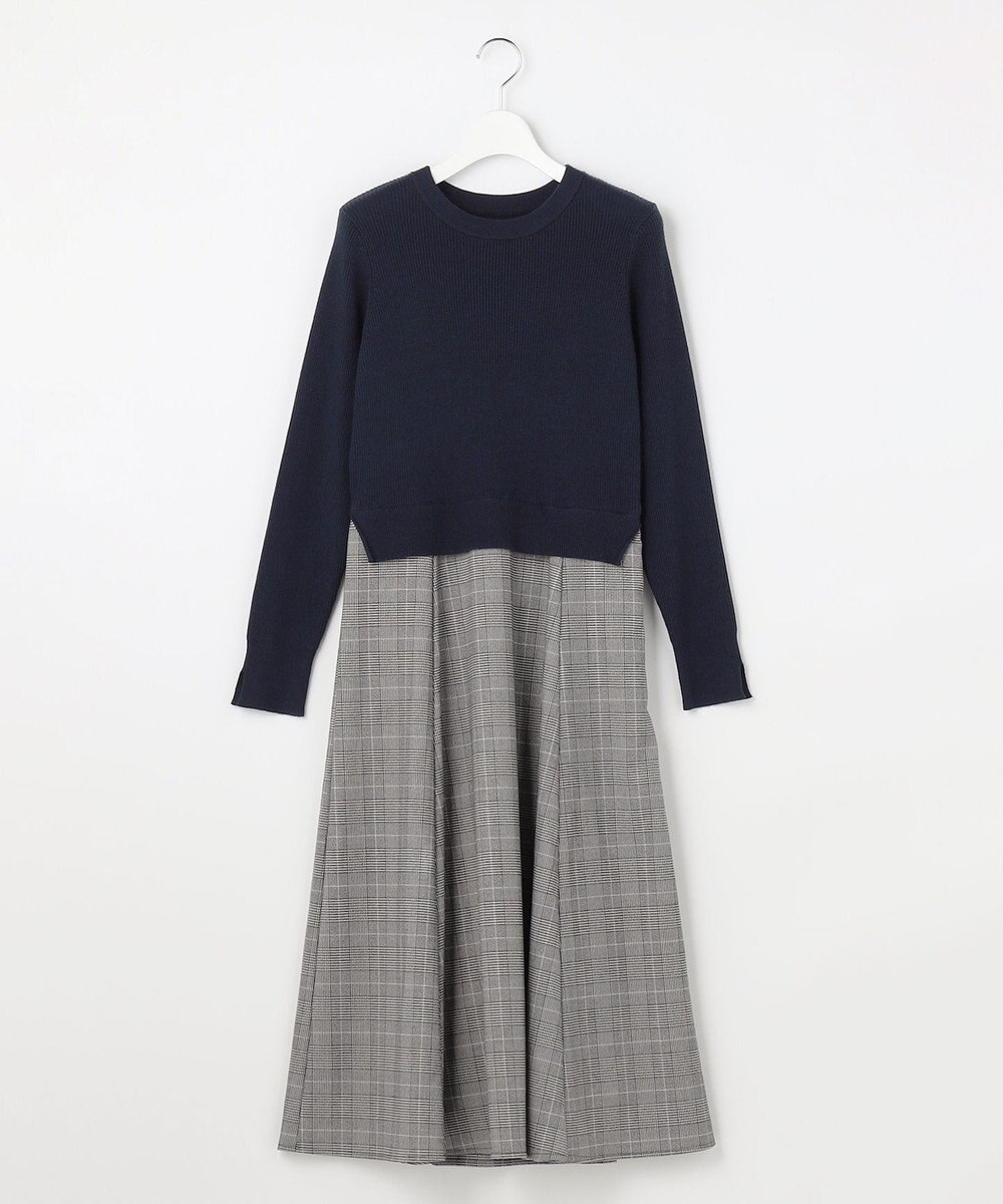 ANY SIS S ドッキングニット ワンピース 