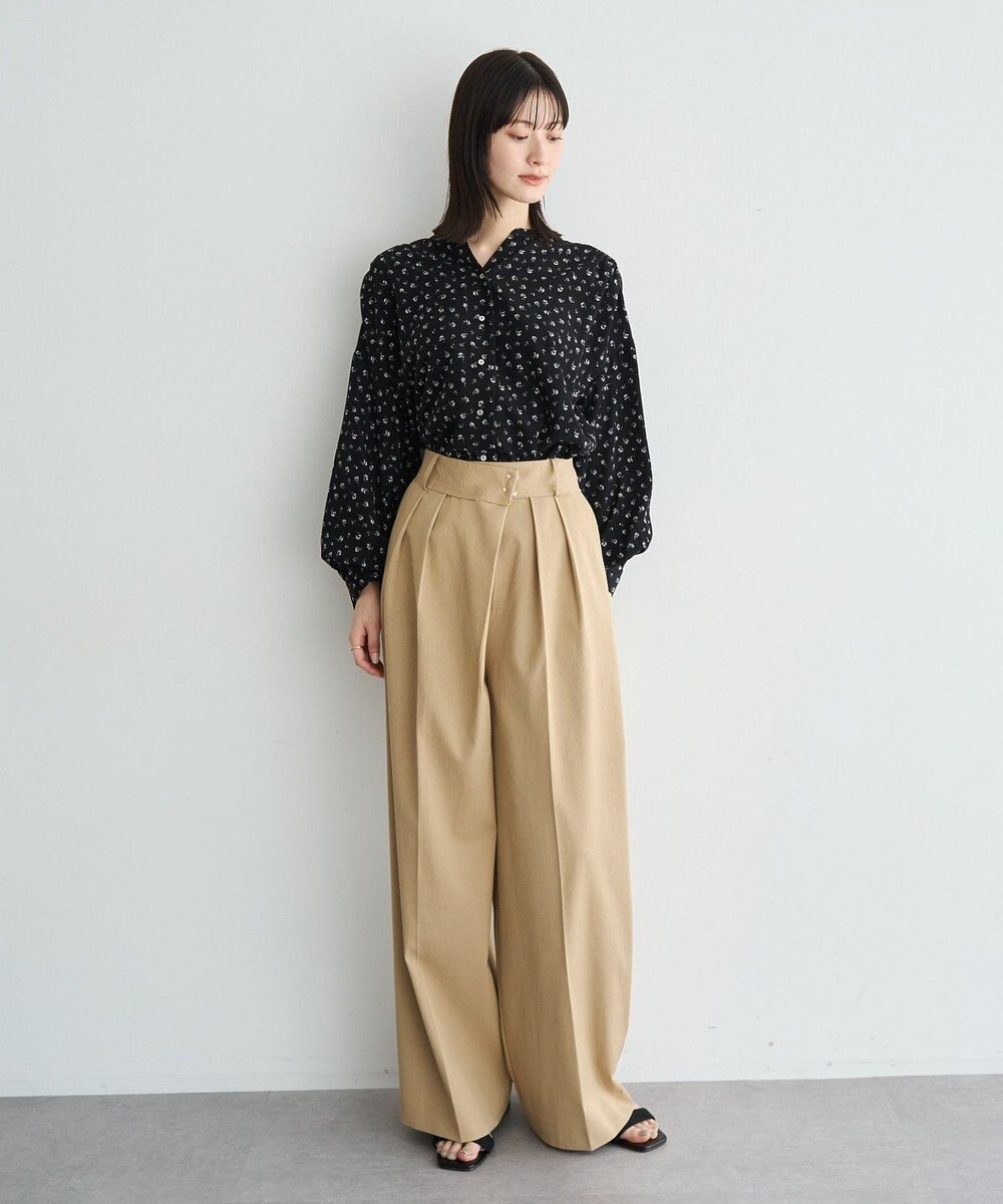 YECCA VECCA メタルホックワイドパンツ 