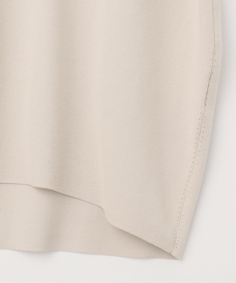 自由区 L 【洗える/セット可】レーヨンポリエステルスムース Vネックニット 