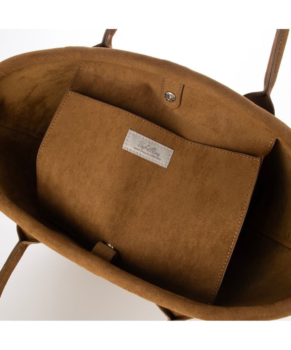 UNBILLION カシュカシュ cache cache / スエード調口元パイピングトート 