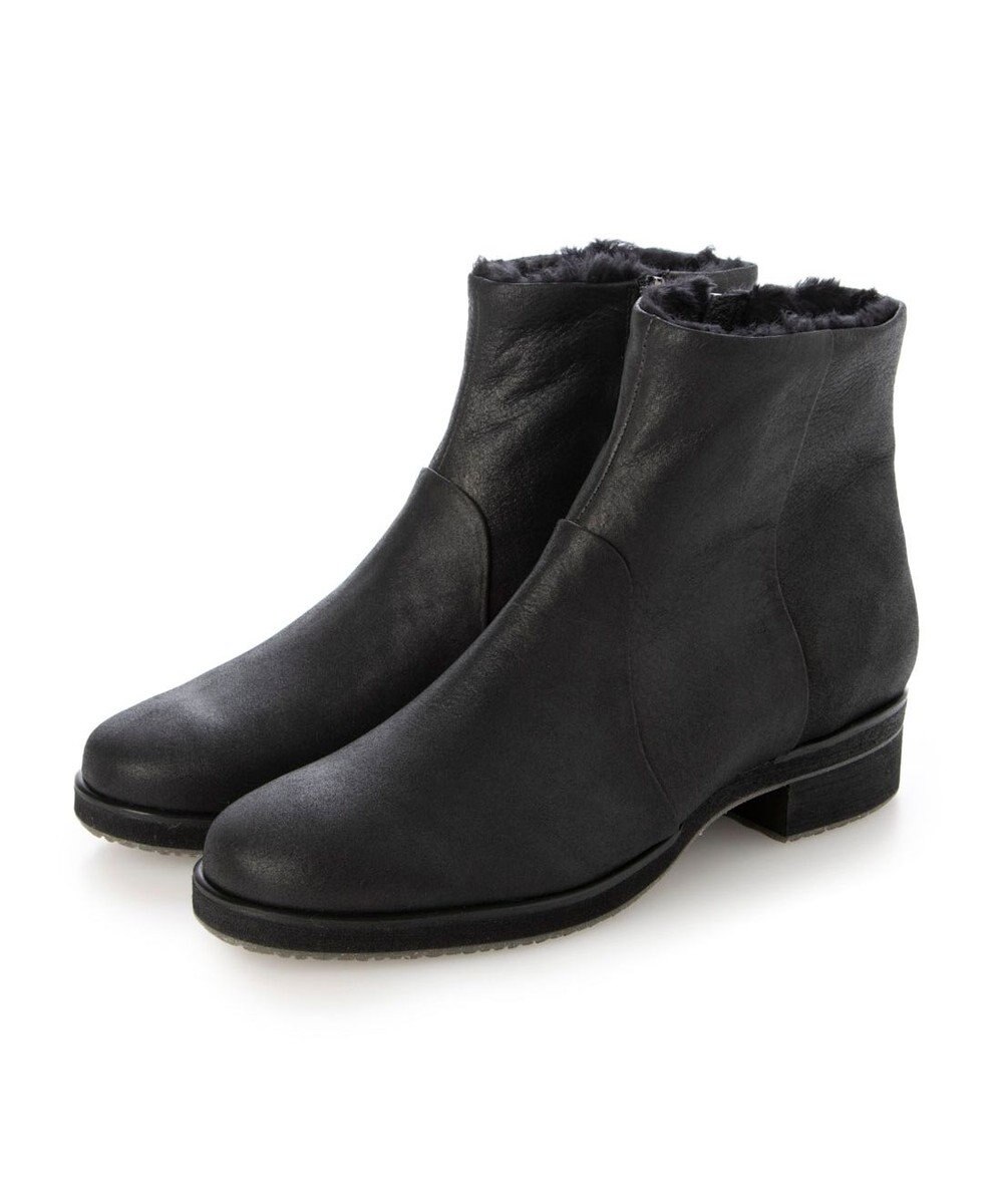 MODE ET JACOMO <D'ICI>プレーンボアショートブーツ 