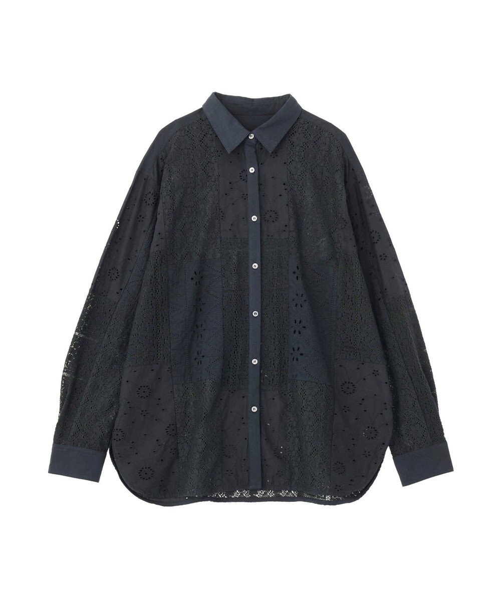 AMERICAN HOLIC レースパッチワークシャツ 