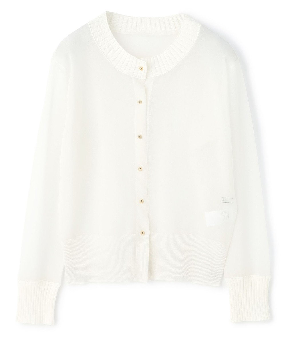 BEIGE， PYRRHOT / シアーコンビ リブカーディガン 