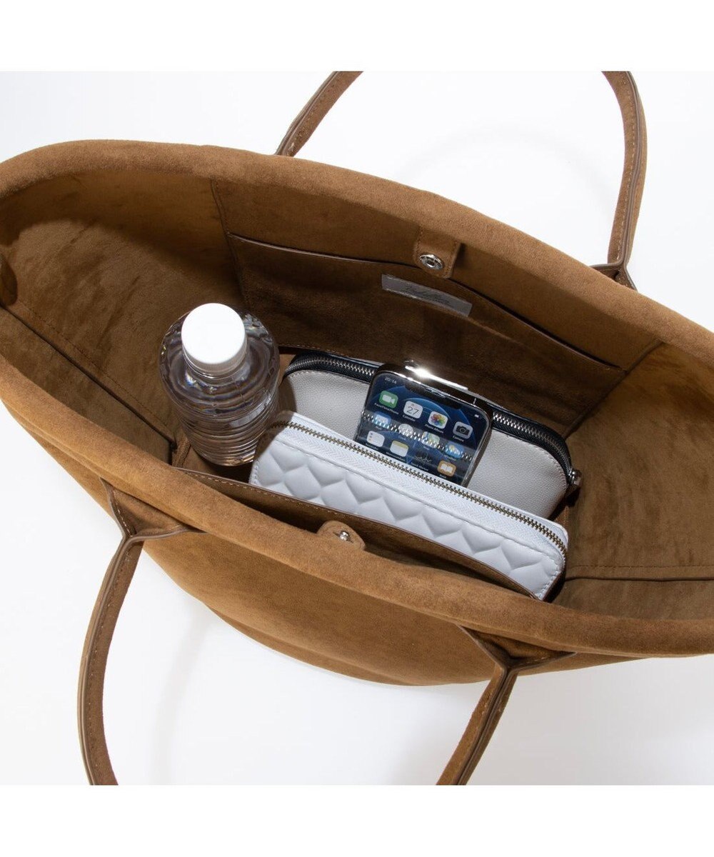 UNBILLION カシュカシュ cache cache / スエード調口元パイピングトート 