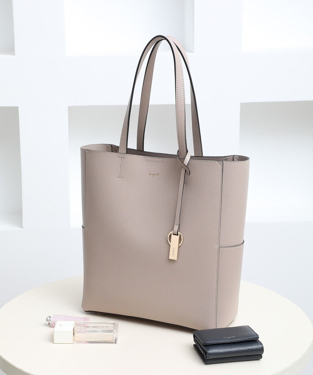 style code 【 A4サイズ収納可能 】【WEB限定商品】キーリングチャーム付き　軽量 ラージトートバッグ 