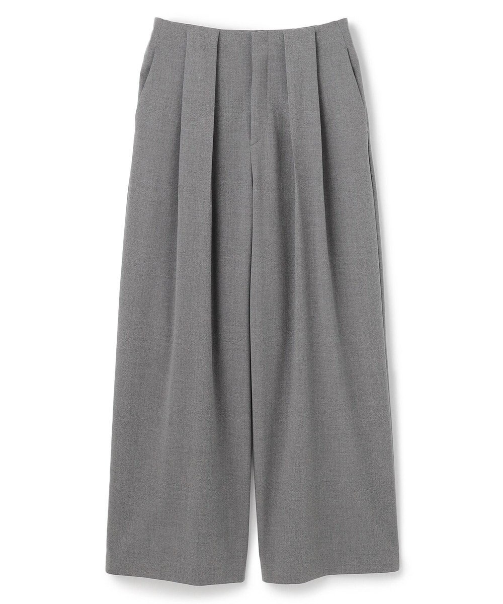 BEIGE， 【セットアップ対応・洗える・Precious 10月号掲載】ZEPHYR / ウールライクタックベルトワイドパンツ 