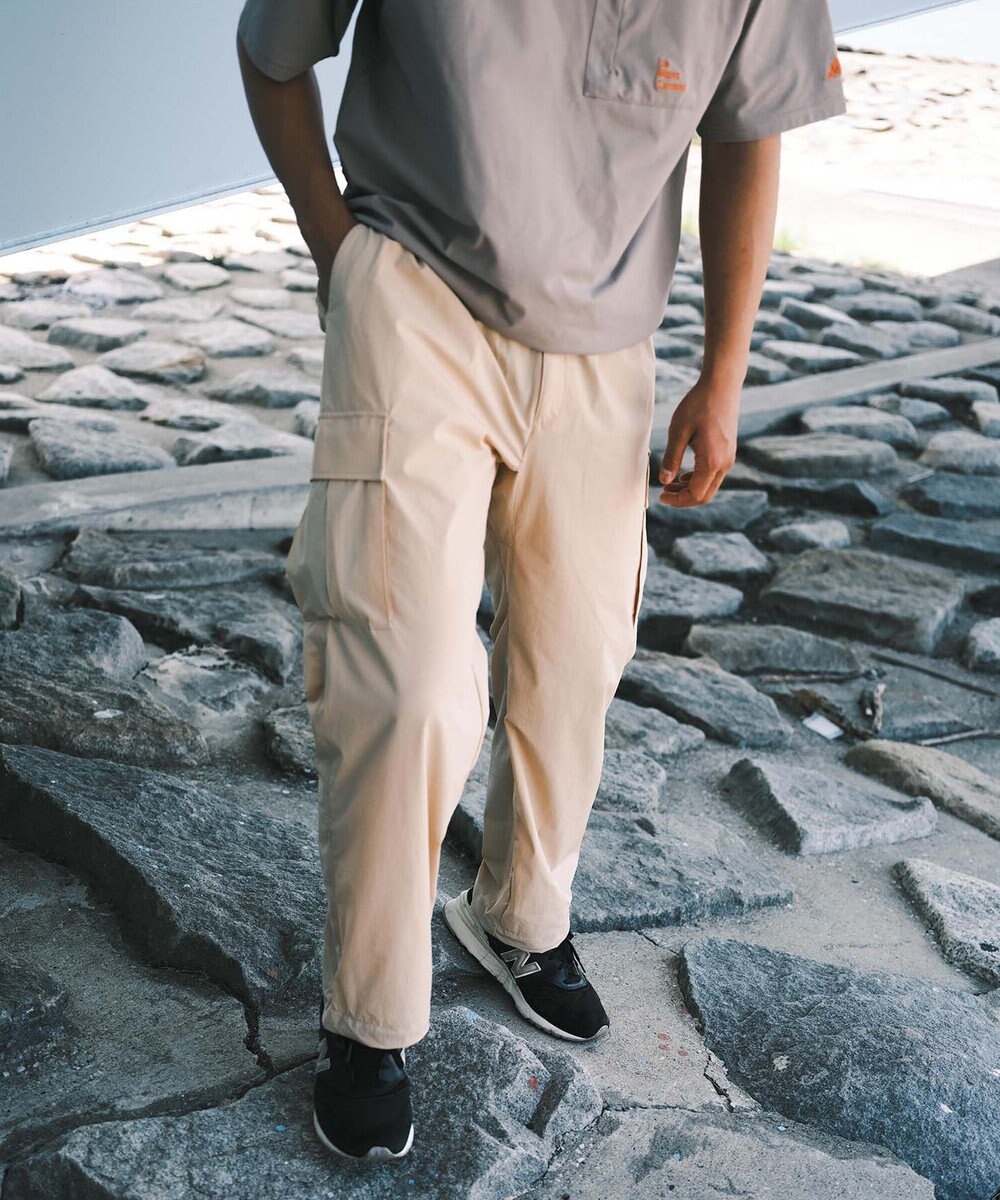SHARE PARK MENS 【撥水・UVカット・ストレッチ・軽量 】ナイロンカーゴパンツ（Lサイズ） 