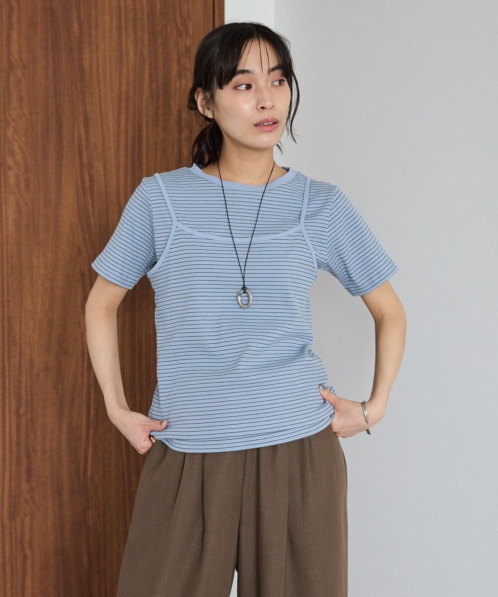 CRAFT STANDARD BOUTIQUE 2点セット/ボーダーキャミ+Tシャツ 