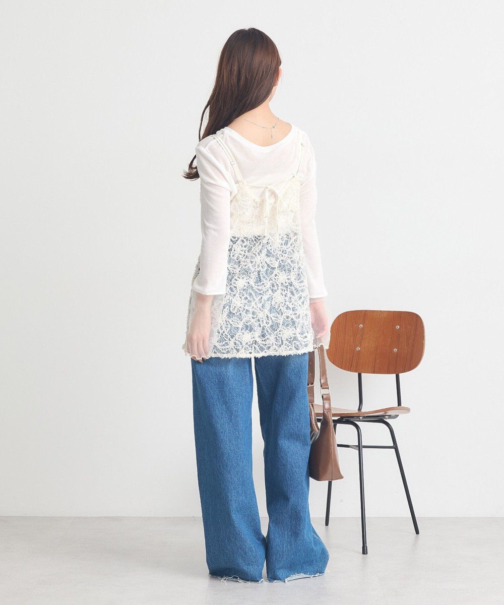 earth music&ecology モールレースキャミチュニック 