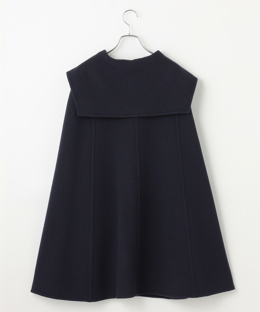 #Newans セーラーカラーダブルフェイスケープコート 