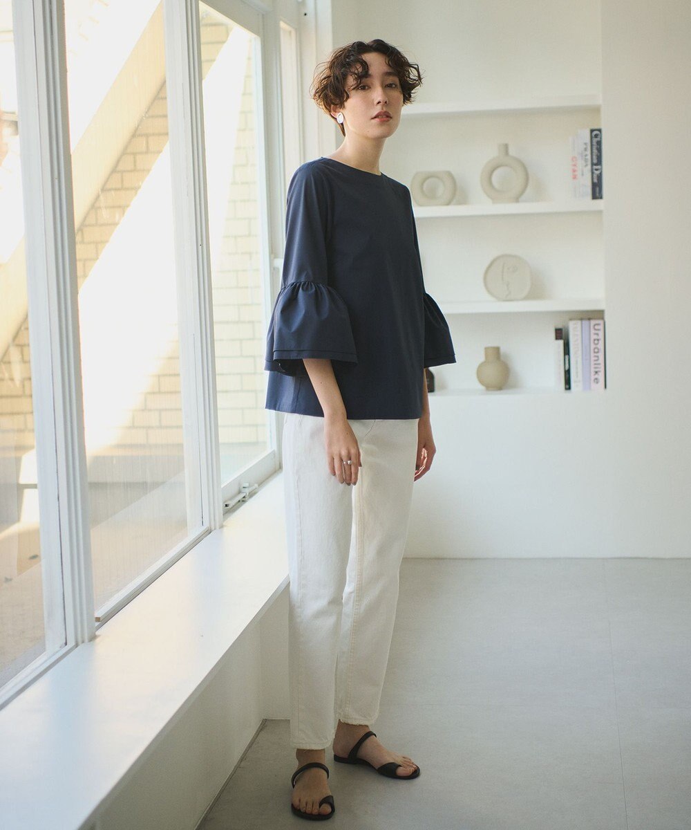 #Newans 【ANSWER for Co-Creation】ベルスリーブシンプルブラウス 