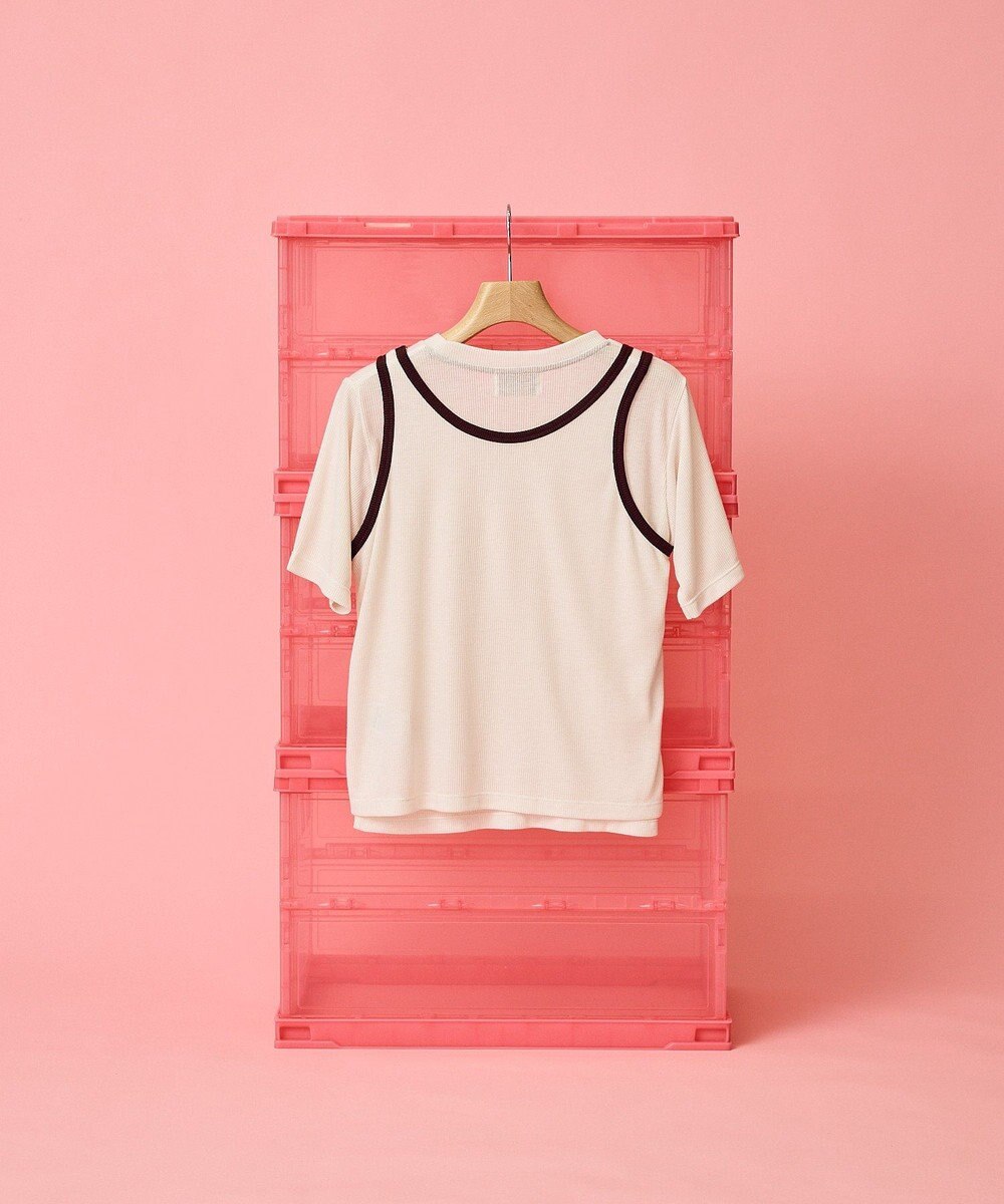 AMERICAN HOLIC 【PENNEY'S】配色タンクトップ+Tシャツ 