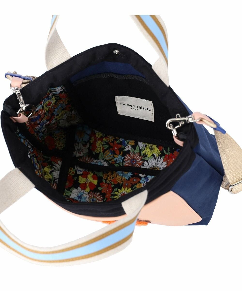 tsumori chisato CARRY キラミックスコンビ トートバッグ 2wayショルダー ネコ Sサイズ 
