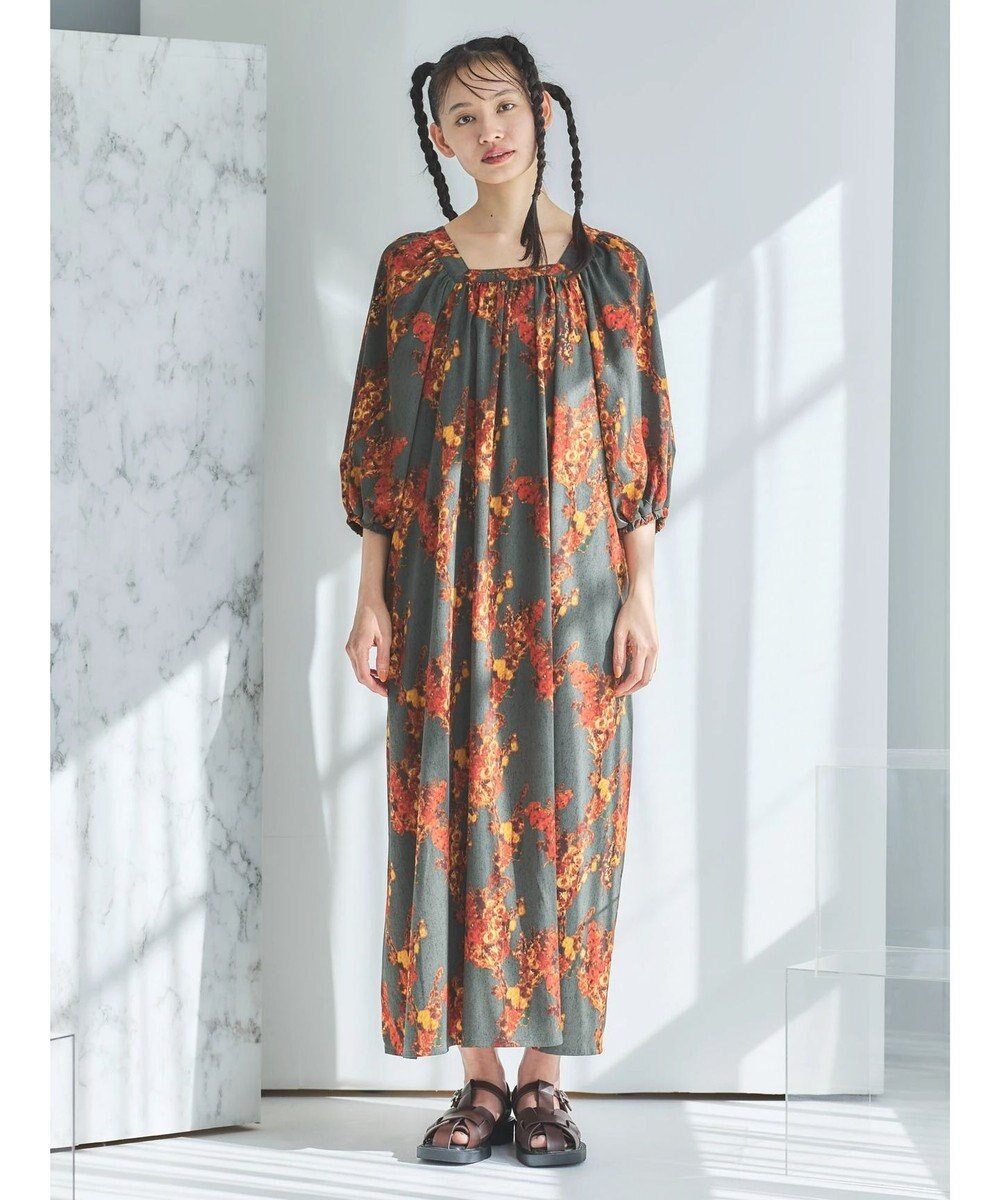 Green Parks ■ＥＳＣＡＲ　アートフラワーｐｔワンピース 