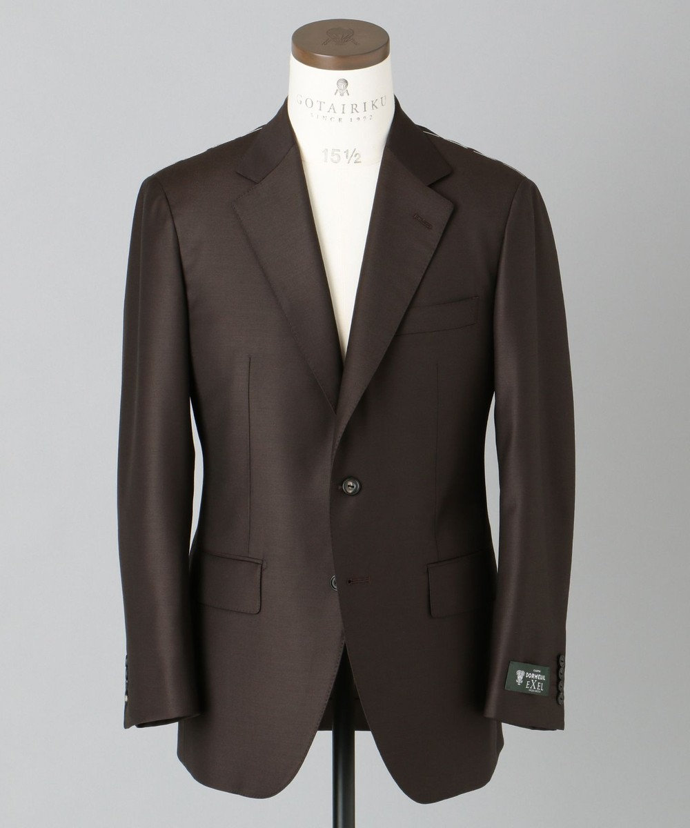 【DORMEUIL】EXELBLUE スーツ（※店頭にてパターンメイド受注のみ可能）, ダークブラウン系, 38(A6)