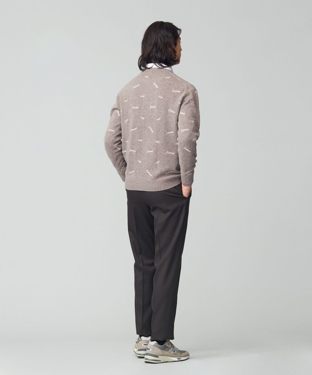 J.PRESS MEN エンブロイダリー クルーネックニット 