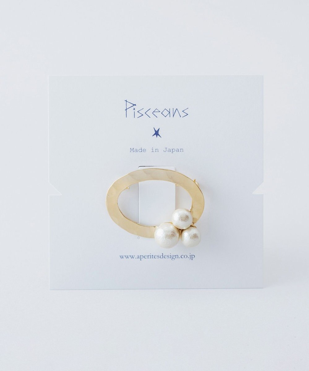Pisceans ツチメリング&コットンパール ブローチ 