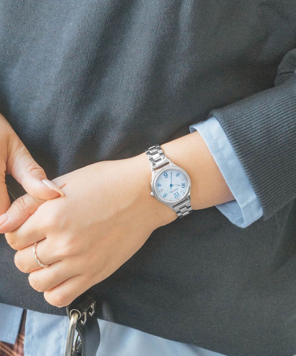 CITIZEN 【ソーラーテック電波時計】wicca ときめくダイヤ 日付あり バンド調整が簡単 5気圧防水 