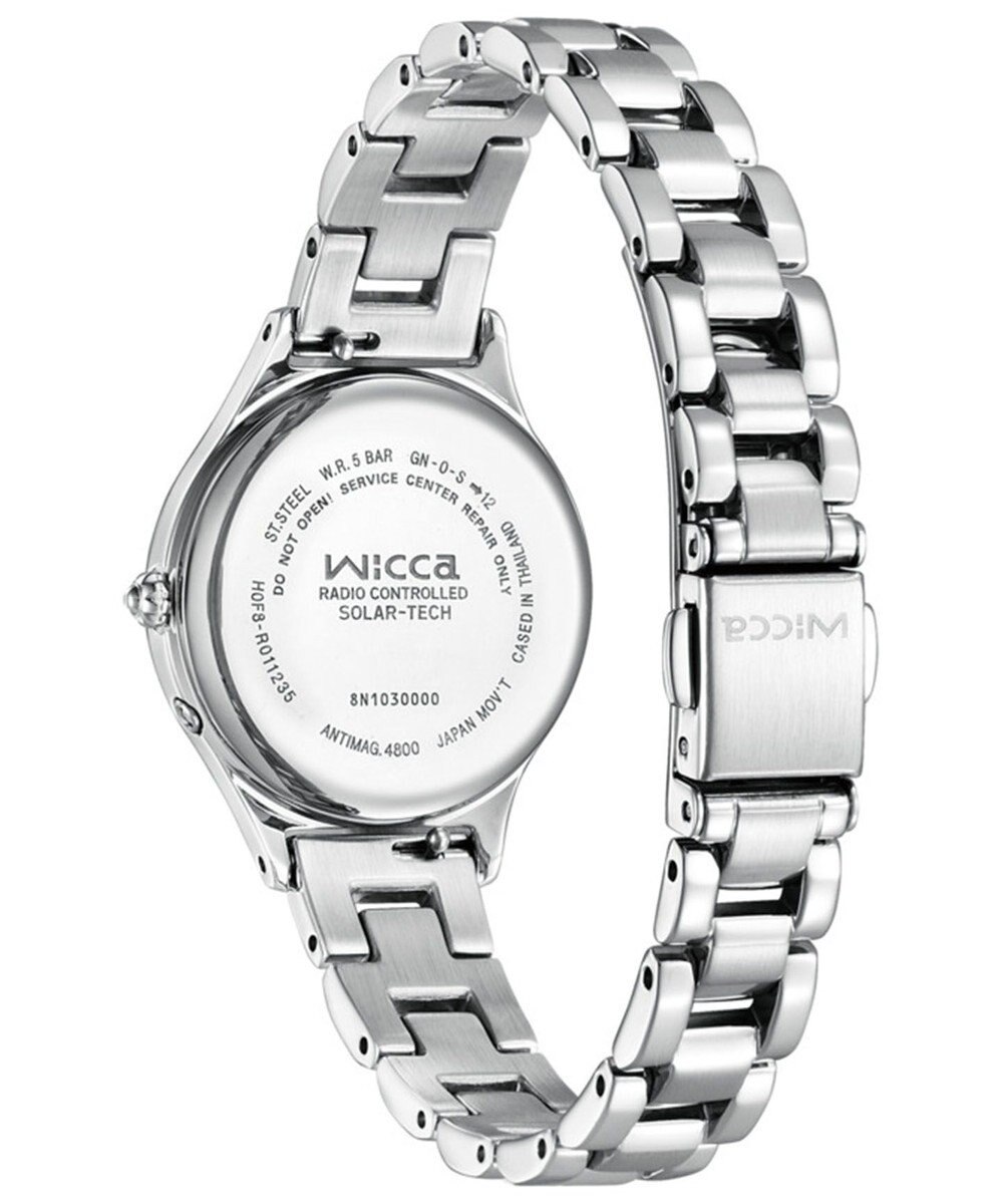 CITIZEN 【ソーラーテック電波時計】wicca ときめくダイヤ 日付あり バンド調整が簡単 5気圧防水 