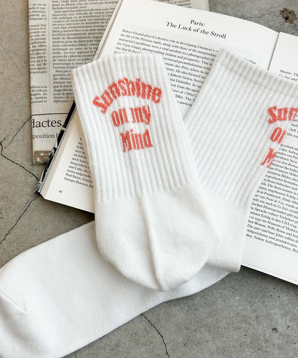 WEGO バックロゴリブソックス 