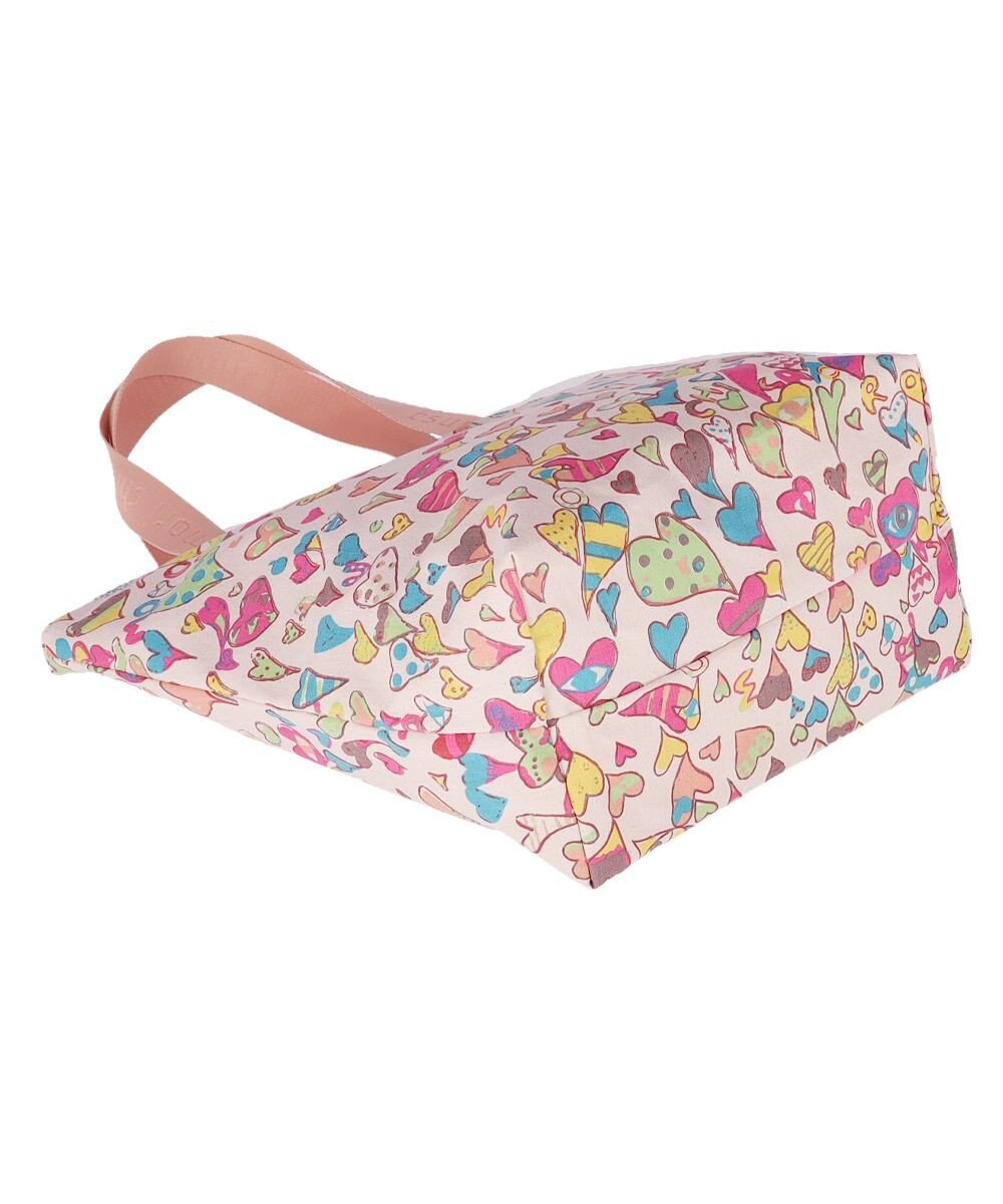 tsumori chisato CARRY コットンハート プリント ハンドバッグ トートバッグ Mサイズ 