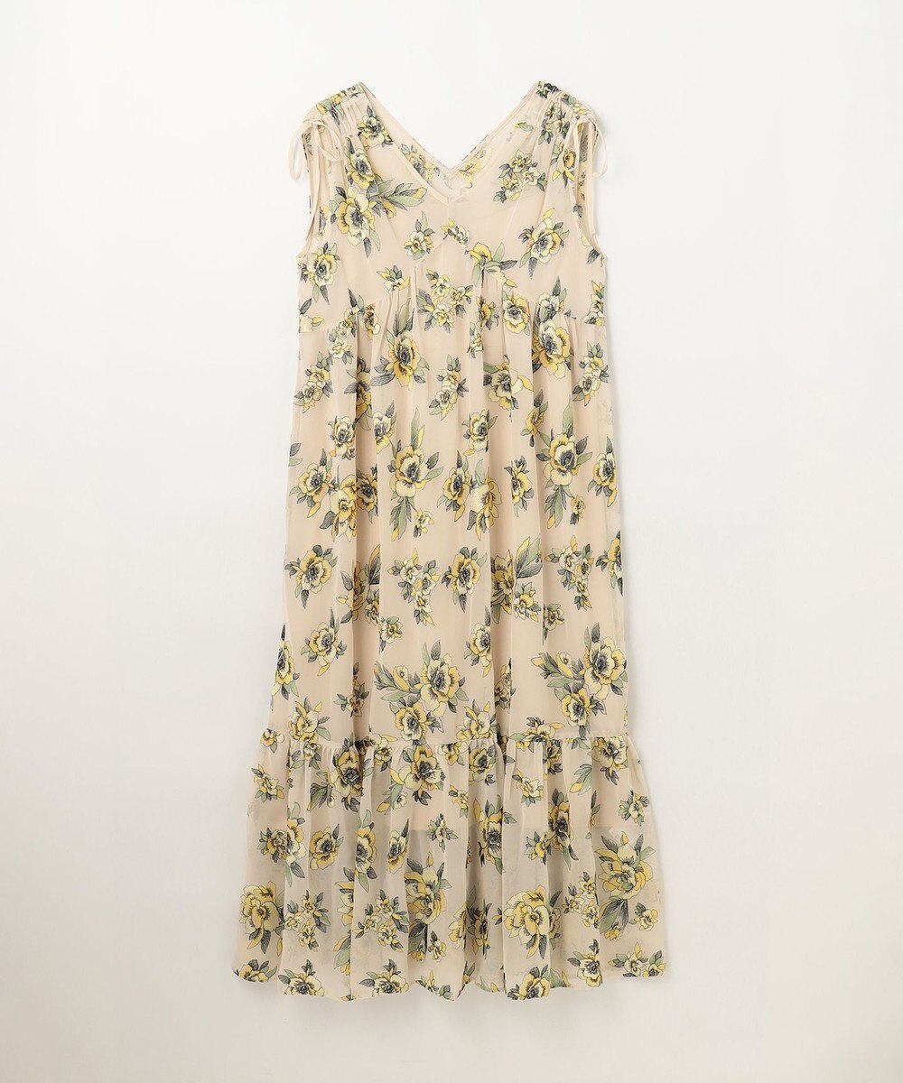 GRACE CONTINENTAL エスニックフラワー刺繍ワンピース 