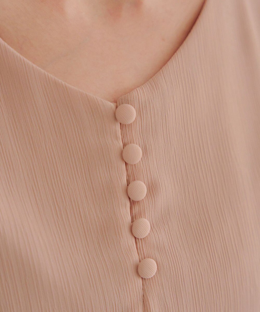 Tiaclasse 【洗える】花びらスリーブベルト付きワンピース 