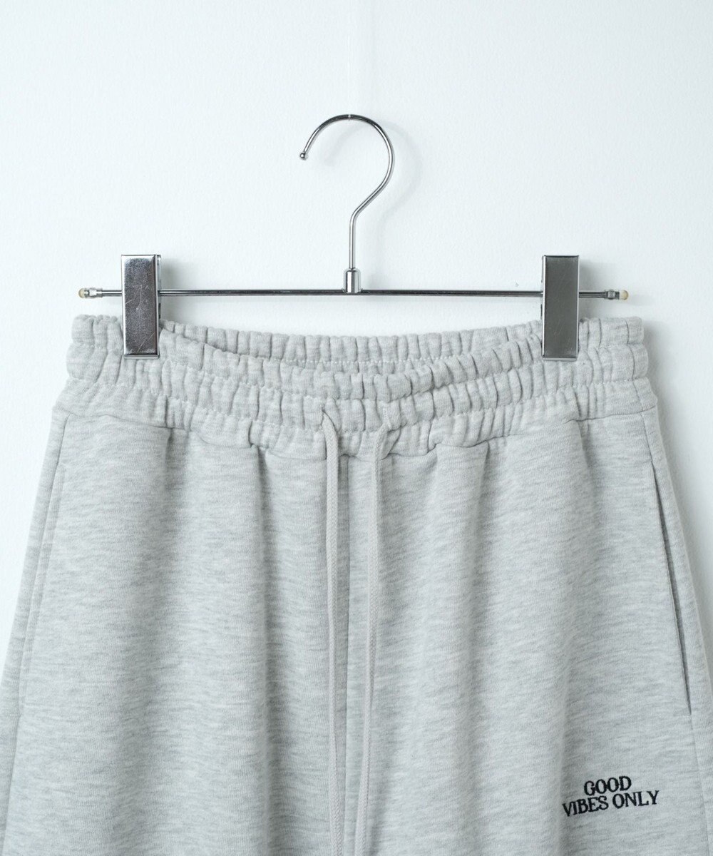 WEGO 裏起毛ロゴ刺繍スウェットパンツ 