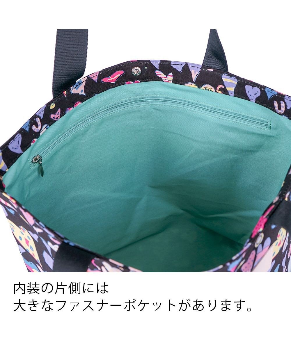 tsumori chisato CARRY コットンハート プリント ハンドバッグ トートバッグ Mサイズ 