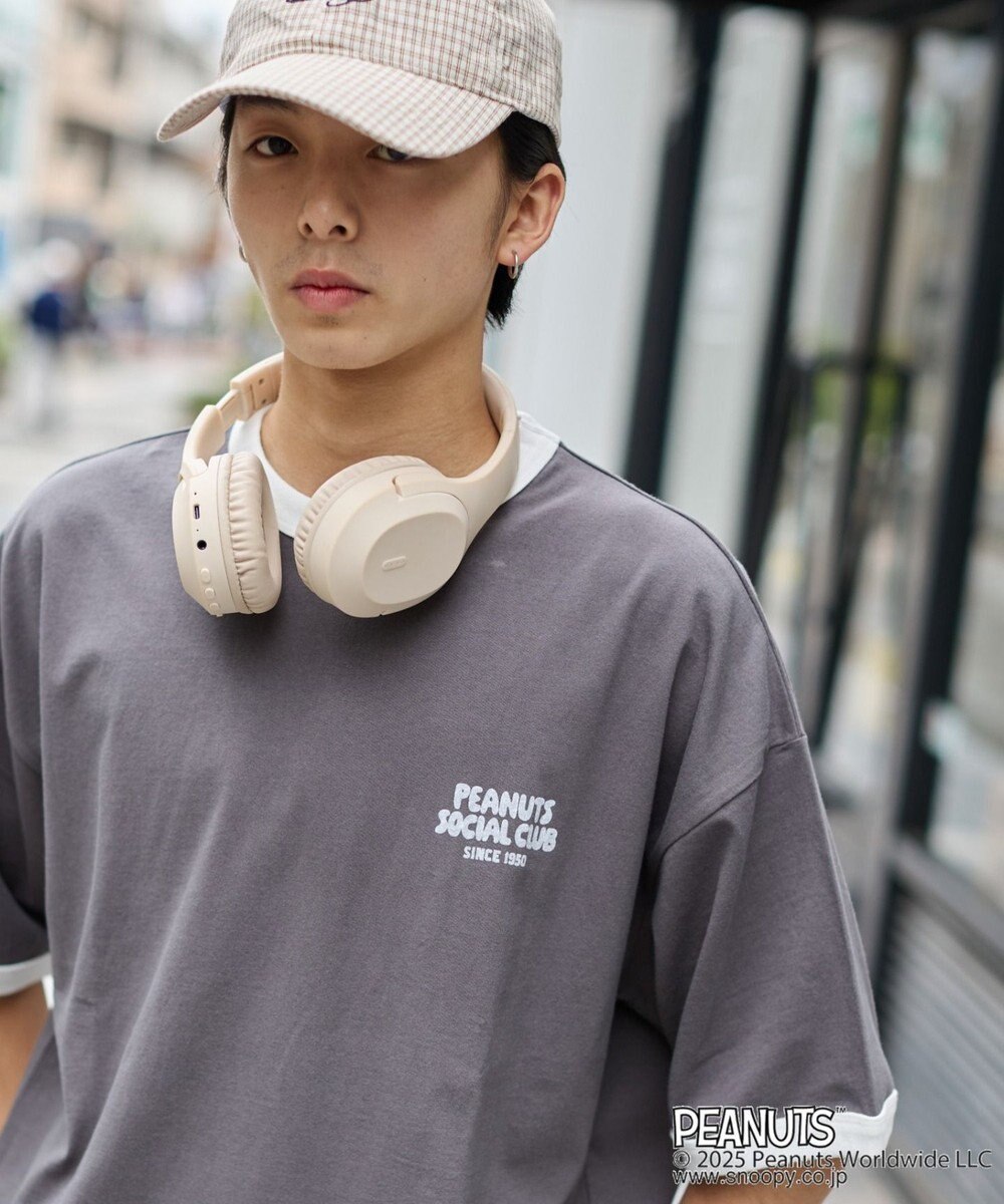 WEGO 【ユニセックス着用ITEM/MLサイズ展開】別注PEANUTSプリントT（SS） 