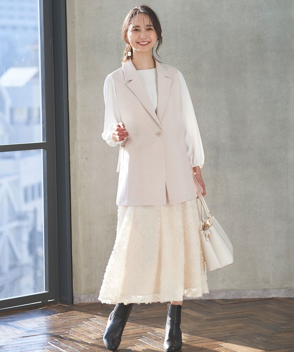 ANY SIS 【洗える】テーラード ジレ 