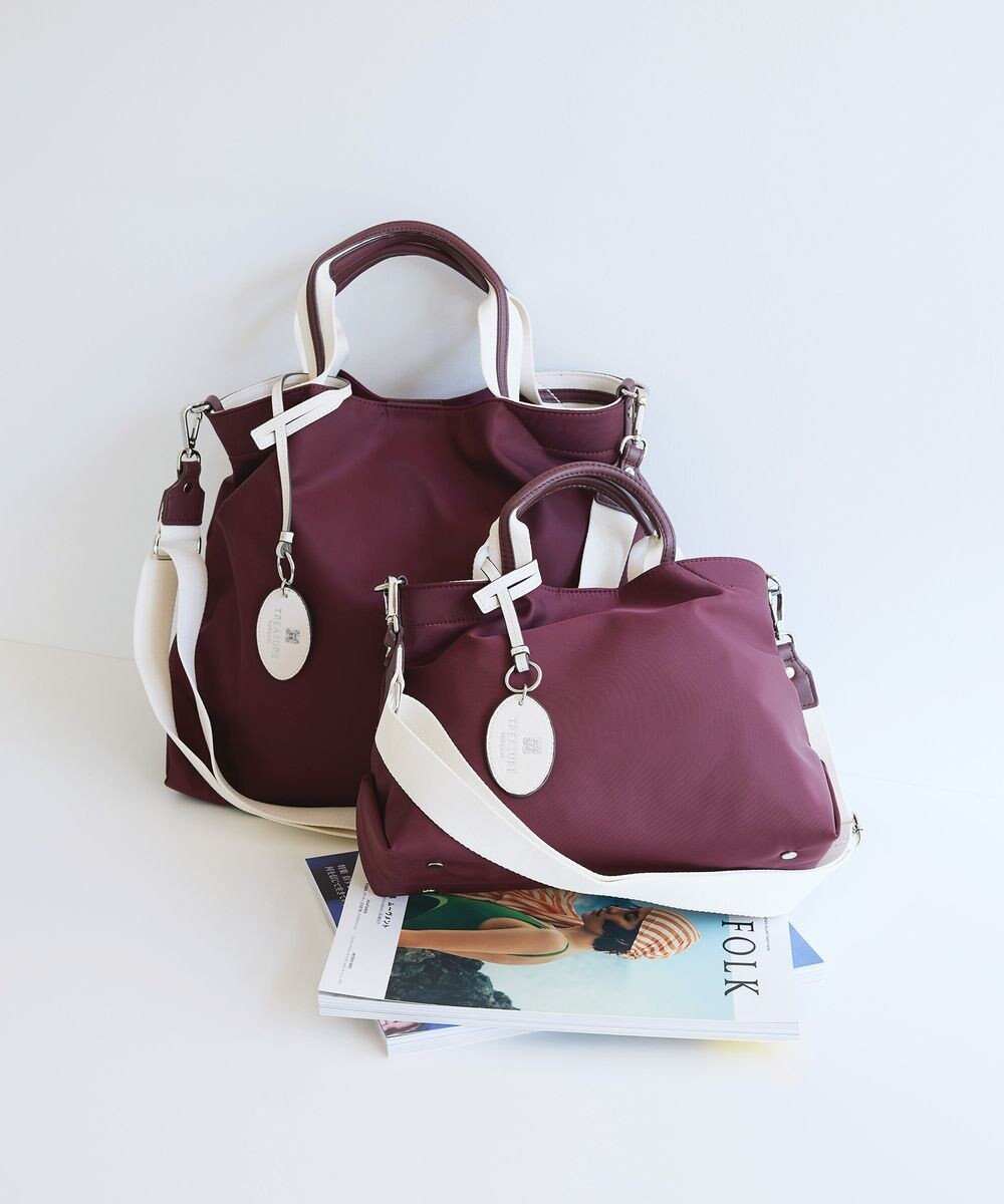 TOPKAPI 【TREASURE TOPKAPI】ストライプハンドル ナイロン 2way トートバッグ A4対応 