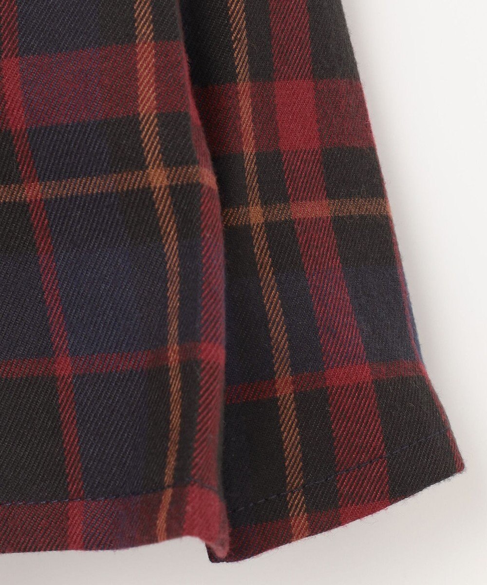 ANY KIDS チェック柄 プリーツ キュロット 