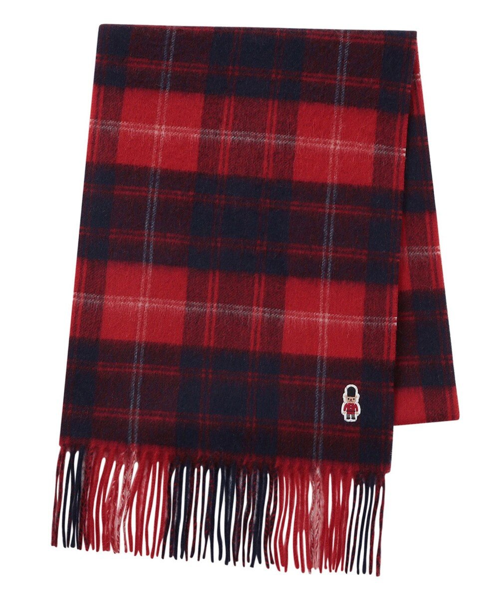 MOONBAT 【WEB限定】MACKINTOSH PHILOSOPHY ウール100%バッキンガムベア チェックマフラー (パッケージ付き) 