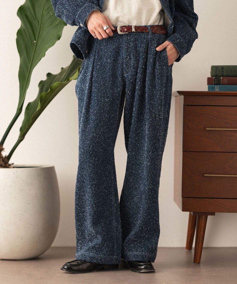 WEGO ネップデニムバギーパンツ 