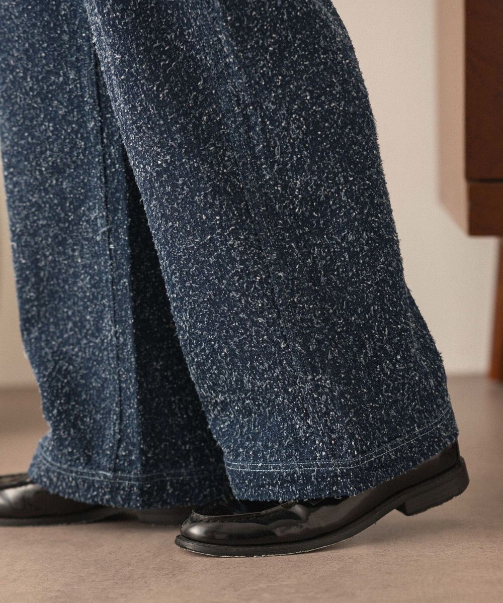 WEGO ネップデニムバギーパンツ 