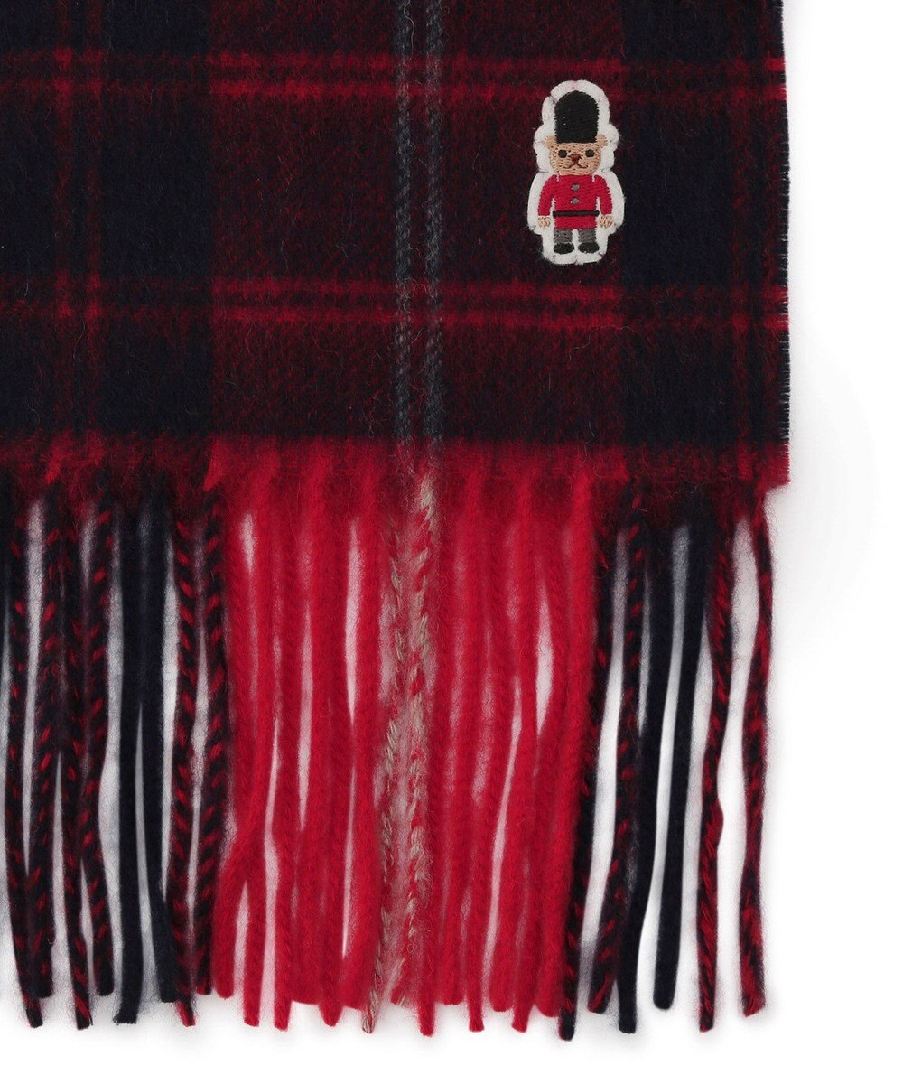 MOONBAT 【WEB限定】MACKINTOSH PHILOSOPHY ウール100%バッキンガムベア チェックマフラー (パッケージ付き) 