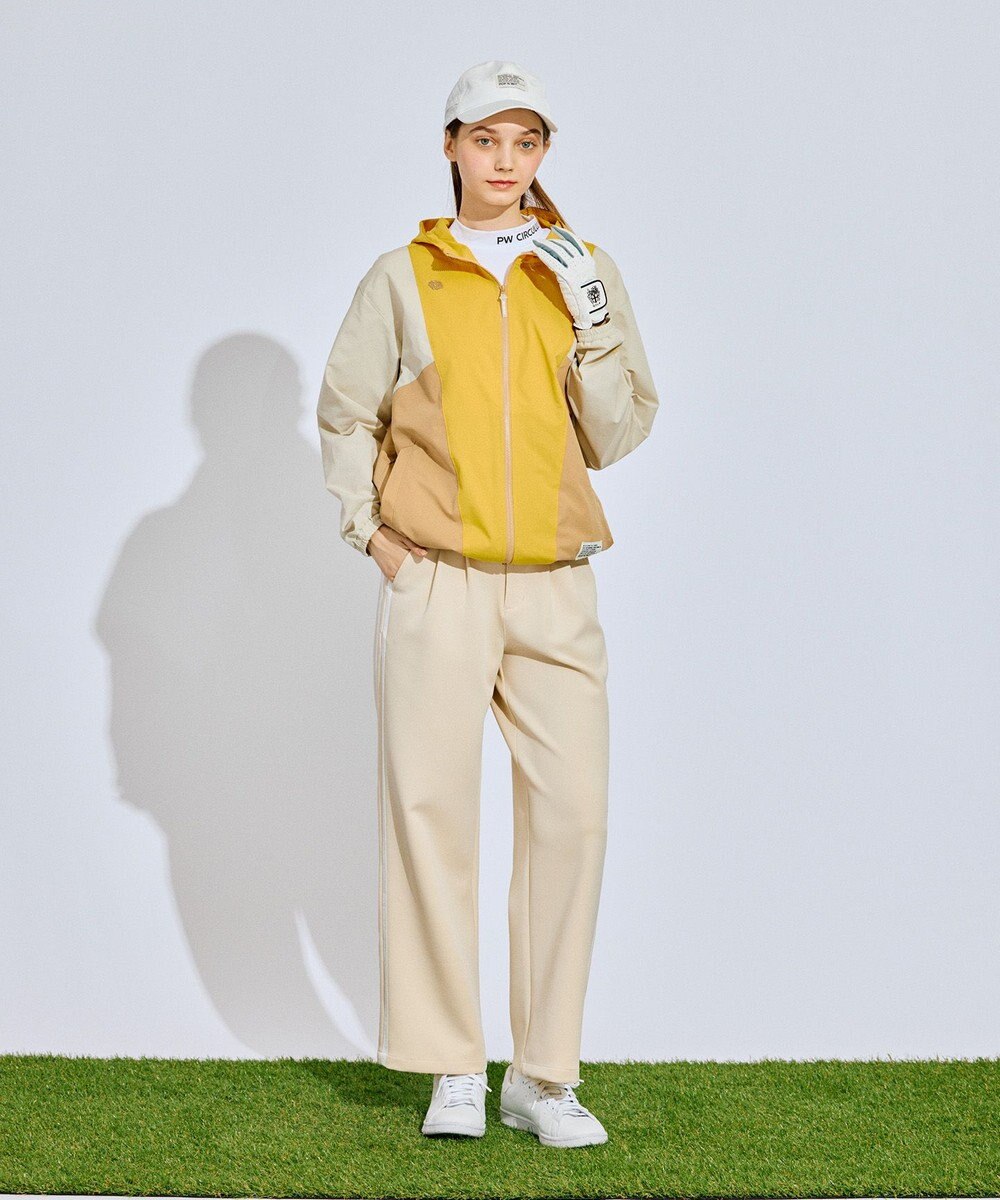 PW CIRCULUS 【撥水加工/ストレッチ】【WOMEN】カラーブロッキング ブルゾン ゴルフウェア レディース 