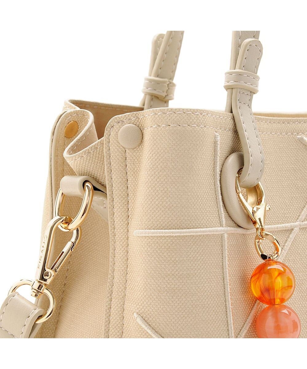 MioFIRANO カジュアルシッククロスラインハンドバッグ 2WAY チャーム付き　FIRANO フィラノ 