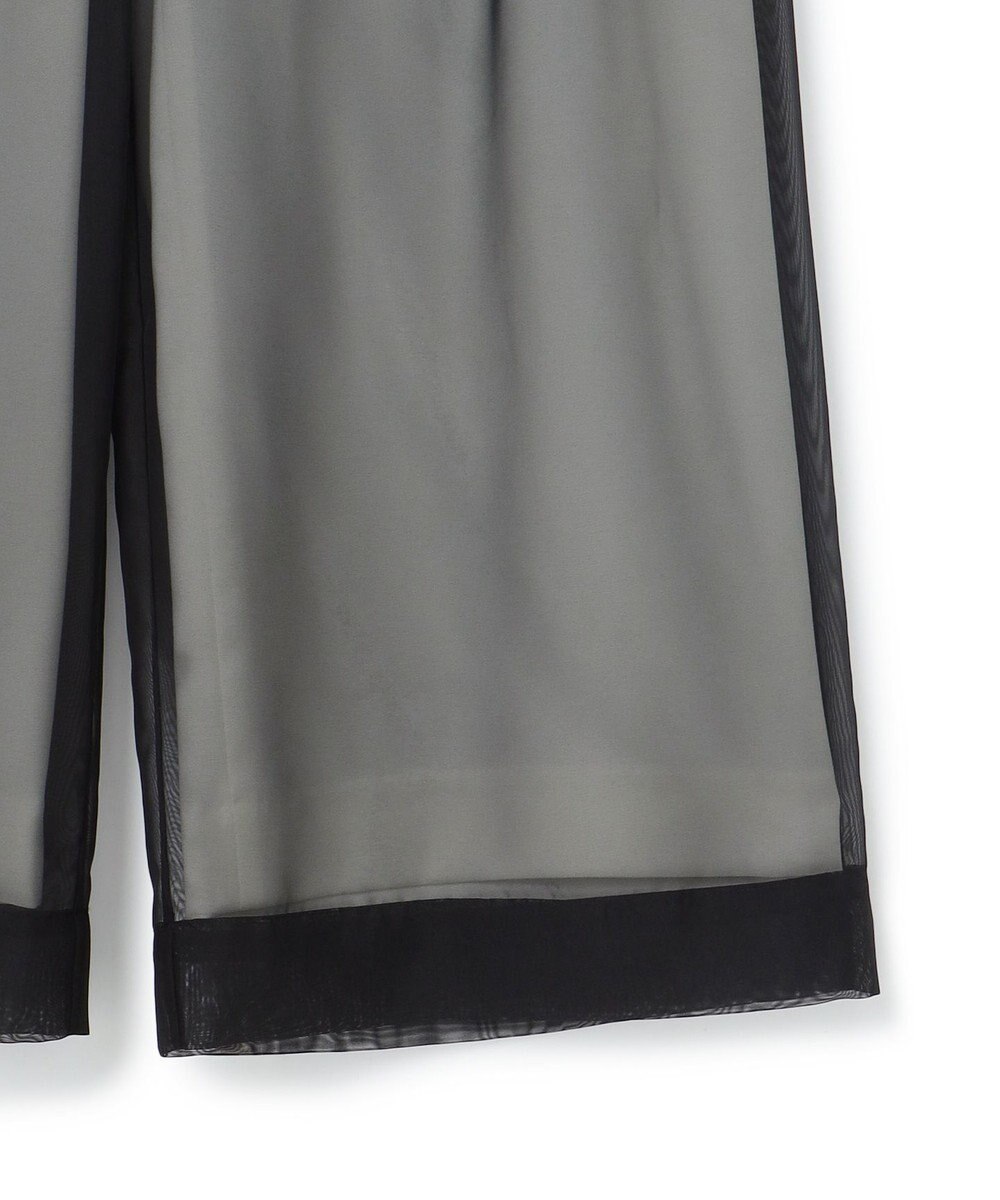 ICB 【洗える】 シアーレイヤードパンツ 