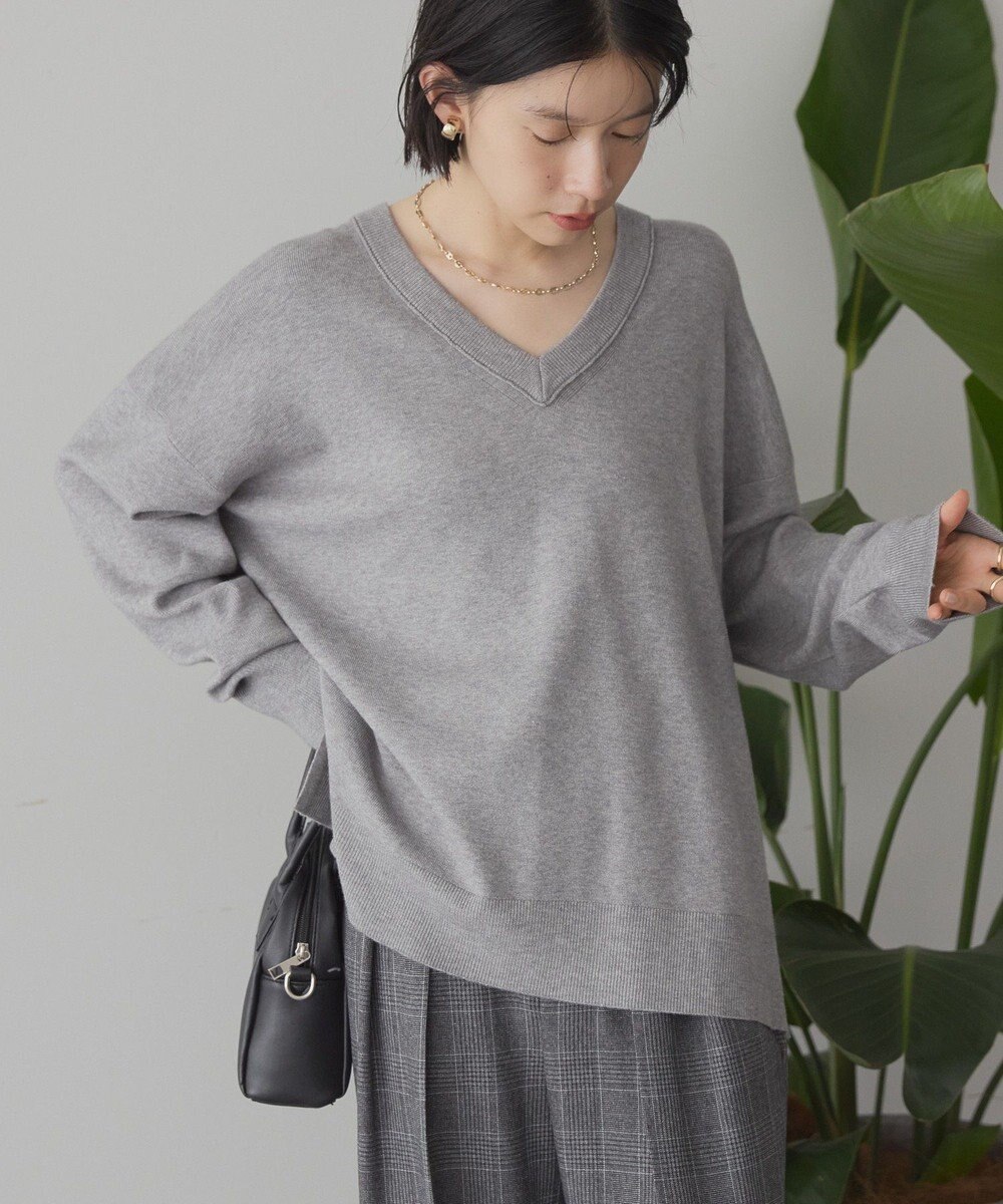 AMERICAN HOLIC バイパチVネックニットプルオーバー 