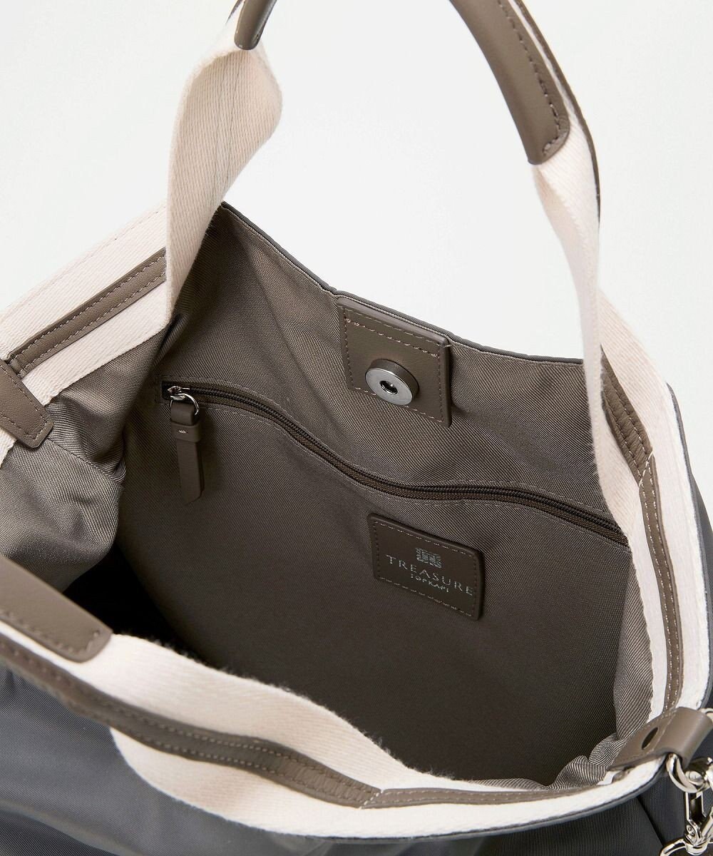 TOPKAPI 【TREASURE TOPKAPI】ストライプハンドル ナイロン 2way トートバッグ A4対応 