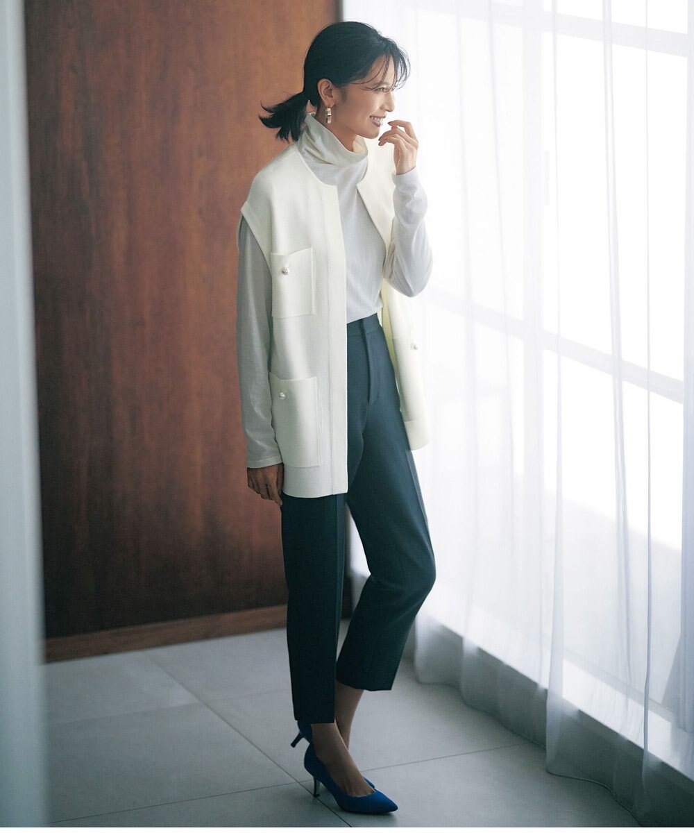 UNFILO 【VERYコラボ】パールボタンニットジレ 