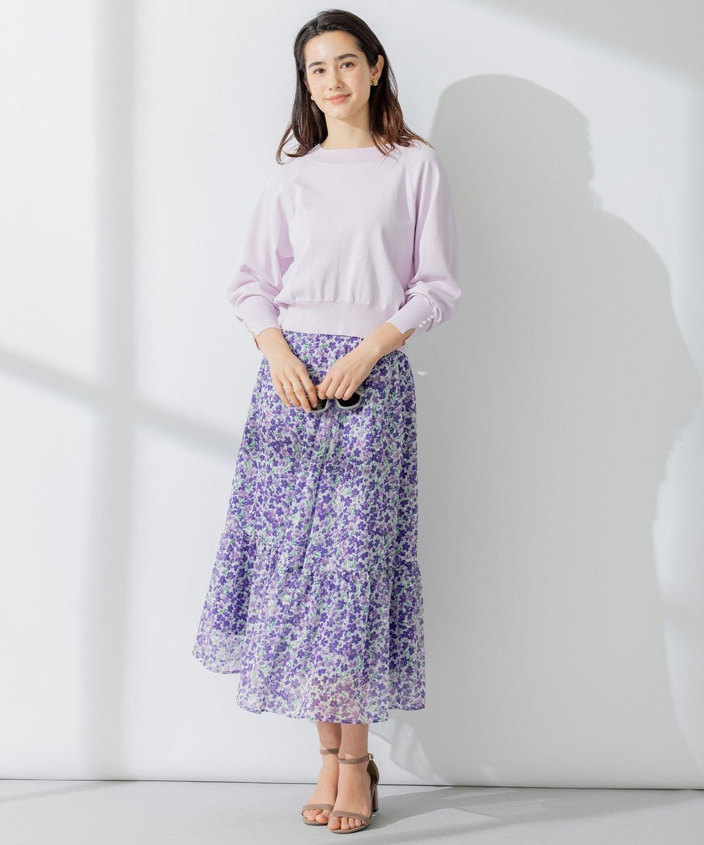 組曲 【23SS】ヴィンテージフラワープリント スカート 