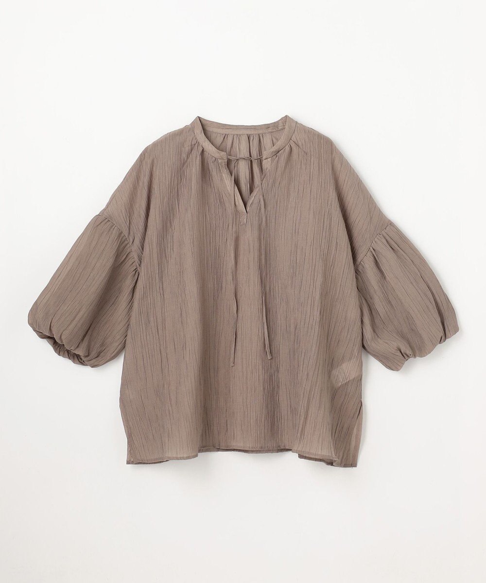 ANY L バルーンスリーブスキッパーブラウス 