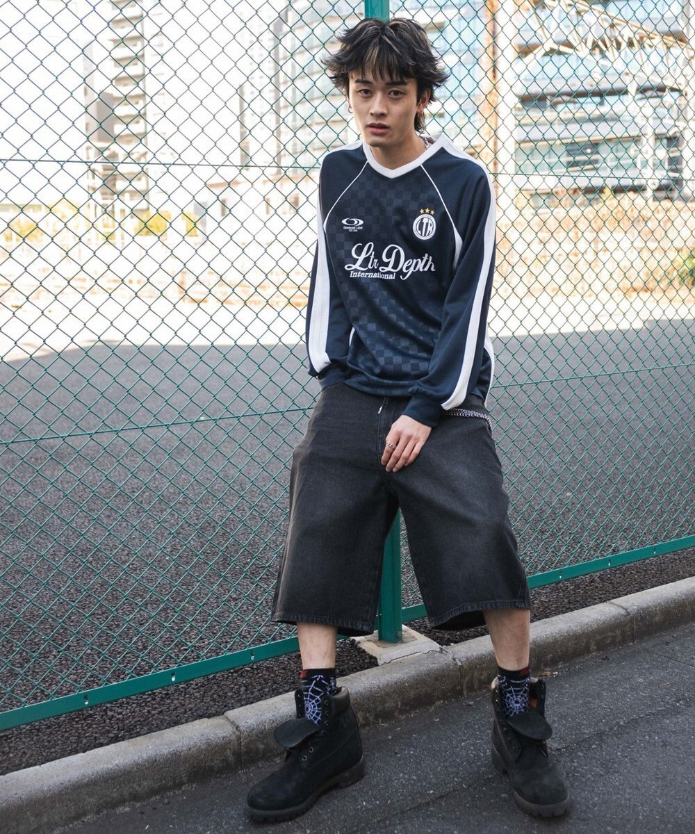 WEGO 【ユニセックス着用ITEM/MLサイズ展開】ラインスリーブゲームT（LS） 