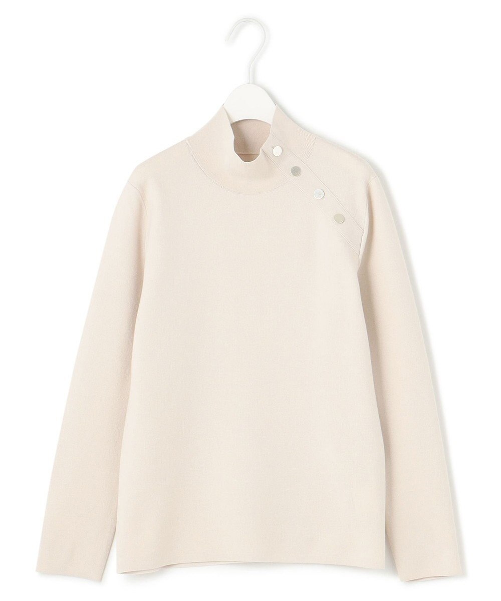 ICB L 【洗える】ウールブレンドスムース ハイネックプルオーバー 