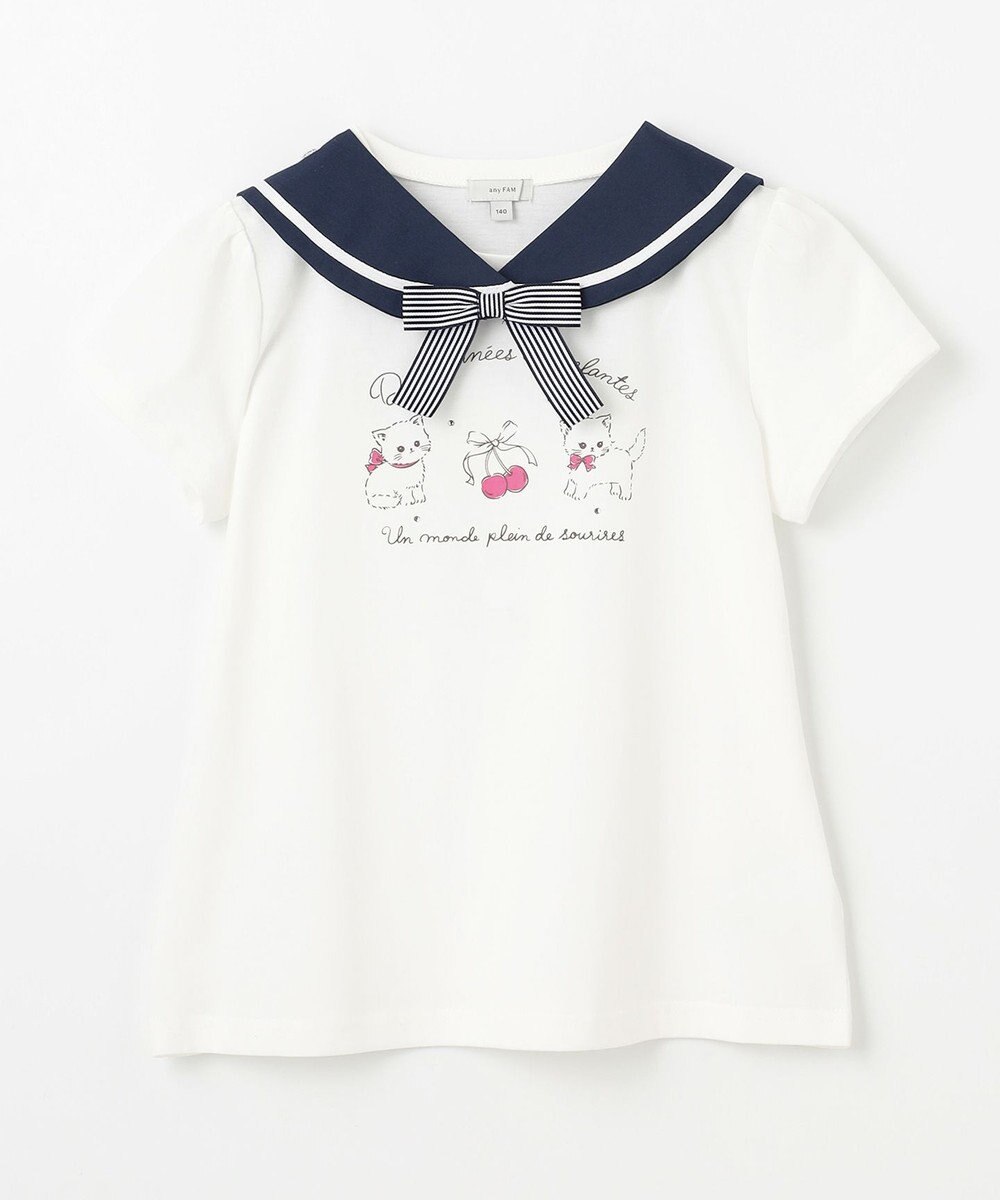 ANY KIDS セーラーカラー Tシャツ 