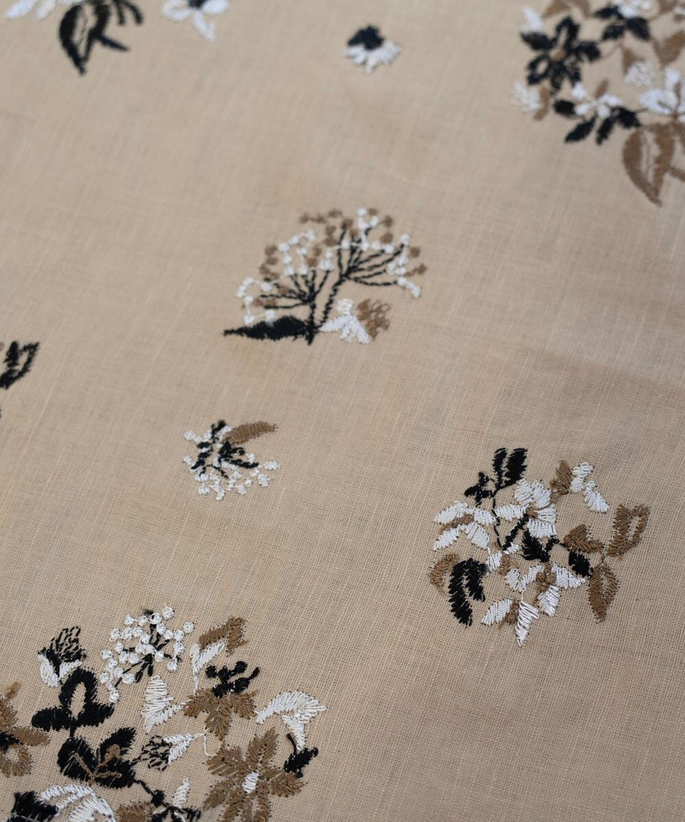 AND WOOL 野小花刺繍ハンカチ 